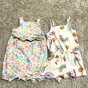 Two 12 month rompers